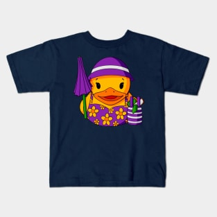 Beach Girl Rubber Duck Kids T-Shirt